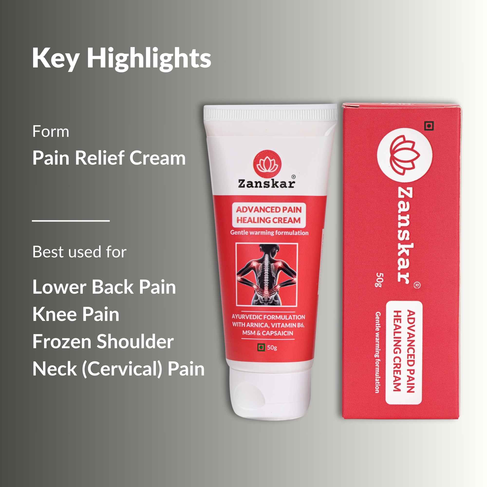 Advanced Pain Healing Cream (50g) - Image 3