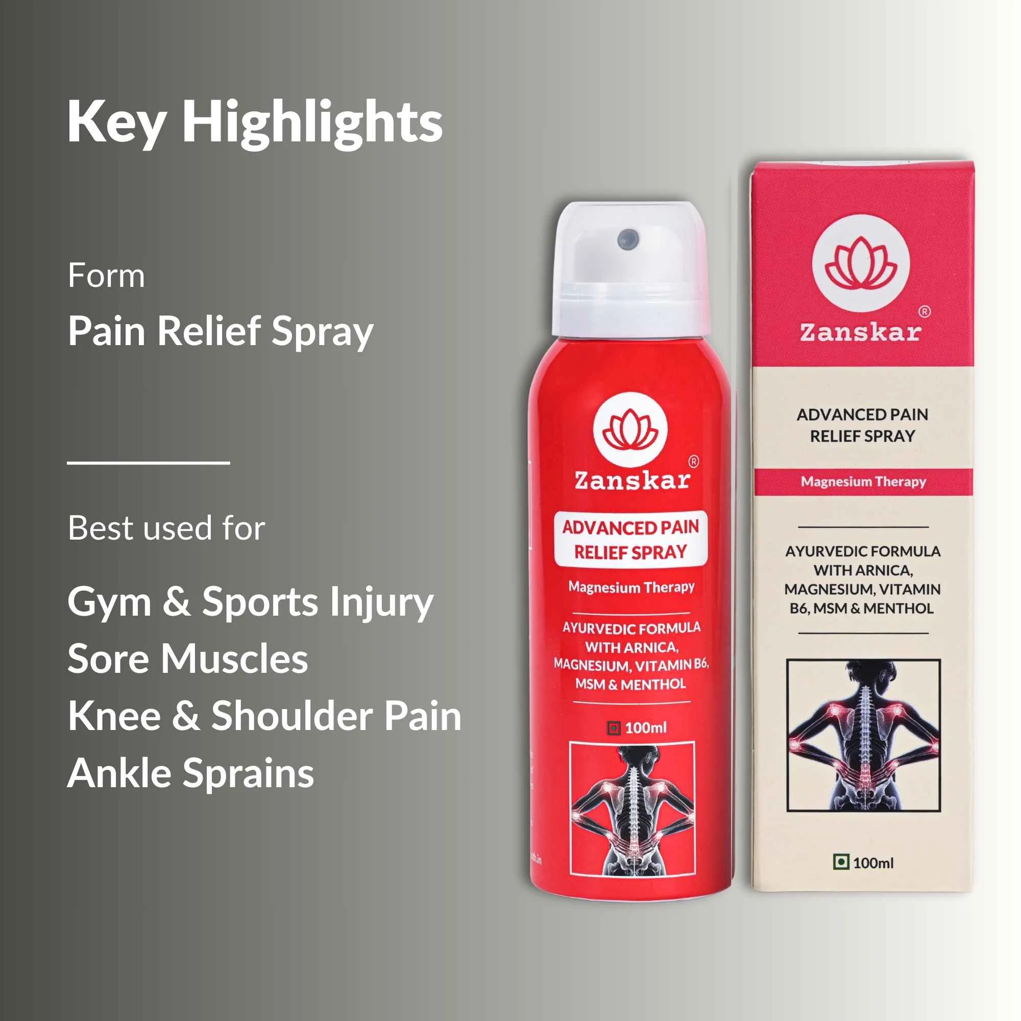 Advanced Pain Relief Spray (100ml) - Image 4