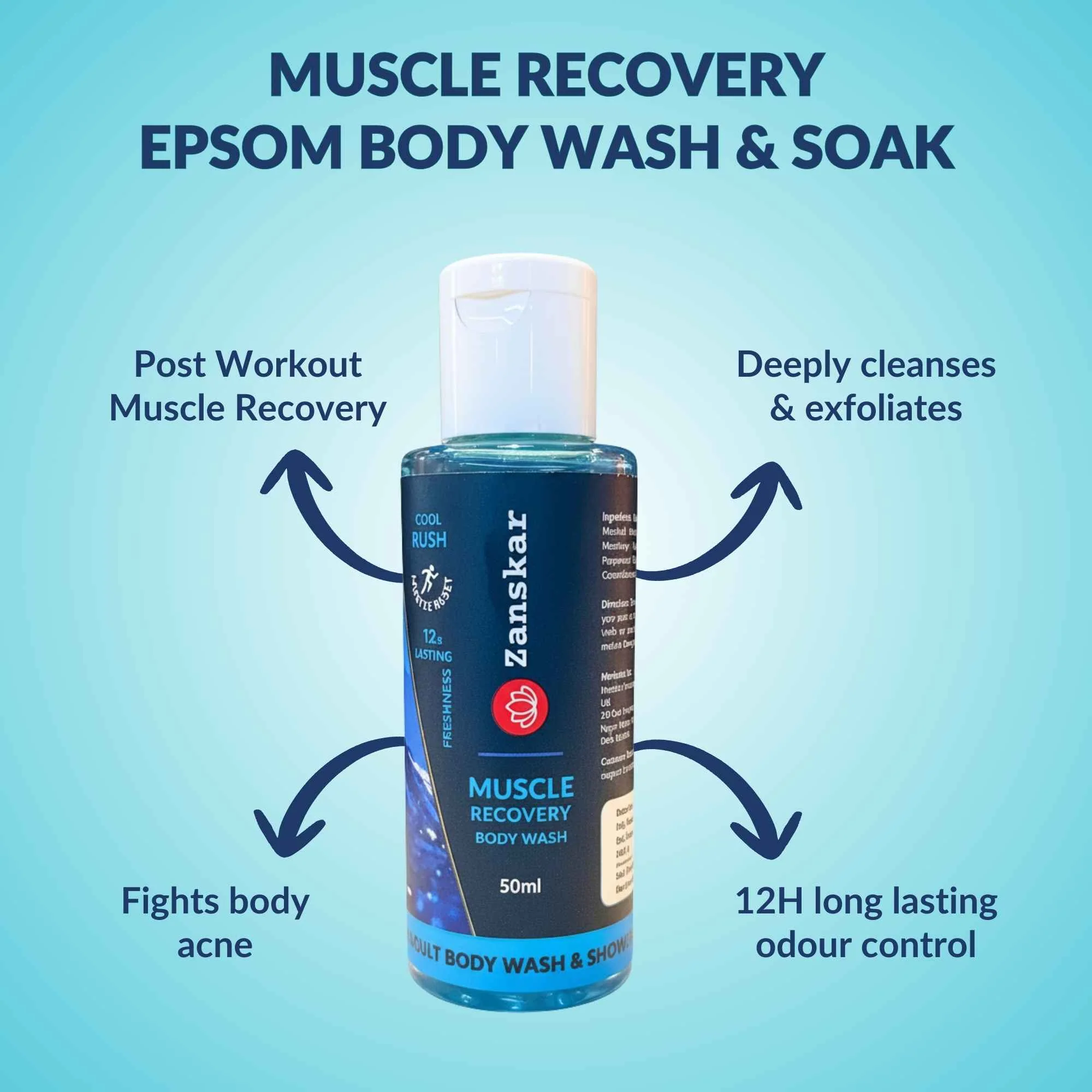 Muscle Body Wash (50ml) - Image 2