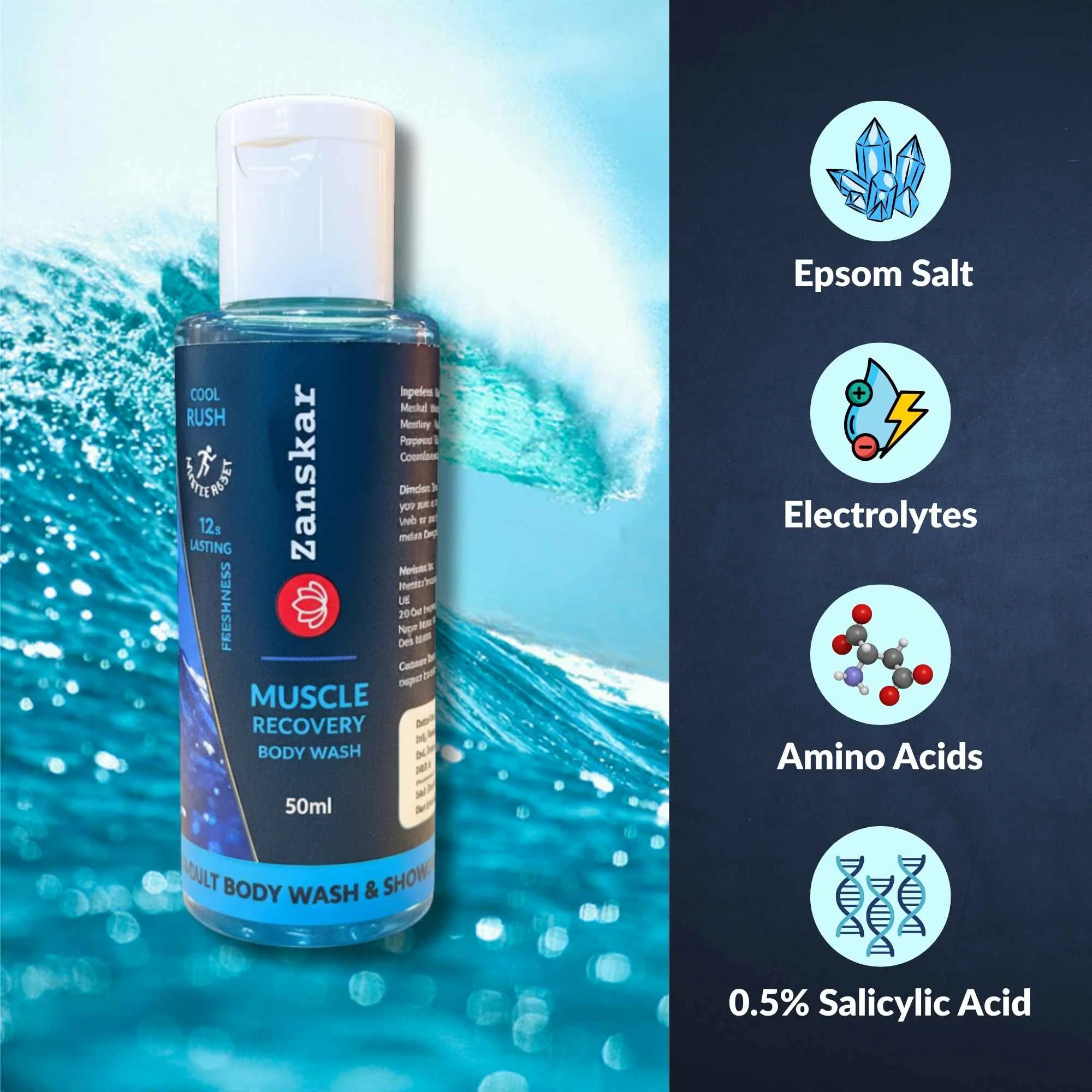 Muscle Body Wash (50ml) - Image 4